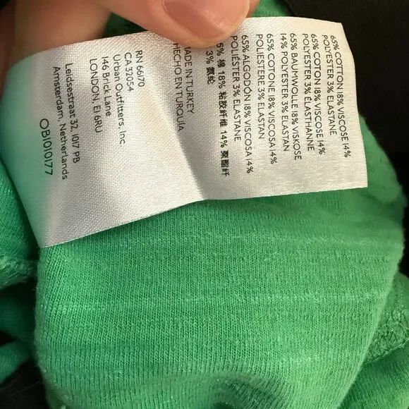 Free People Women's Slim Pull-On Velvet Flare Pants Green Bee Large Retro Funky - Picture 4 of 8